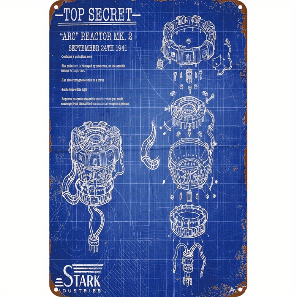 Tech Office Wall - CIFBUY Targa Decorativa Industriale Retrò 2D