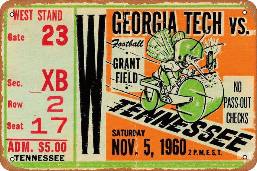 Office Of Tech - Poster 1960 GEORGIA TECH VS. TENNESSEE,