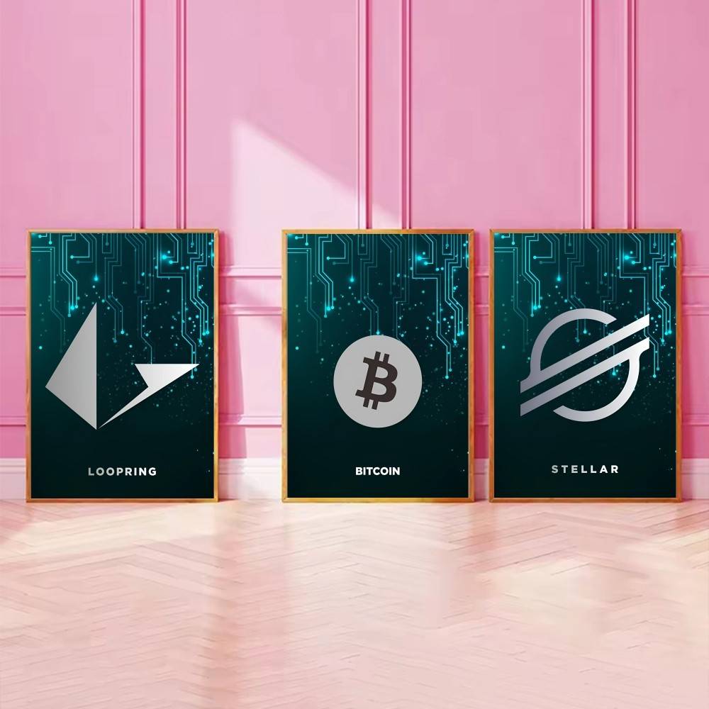 Poster con Simbolo Crypto Tech - Tech Office Wall recensione e prezzo