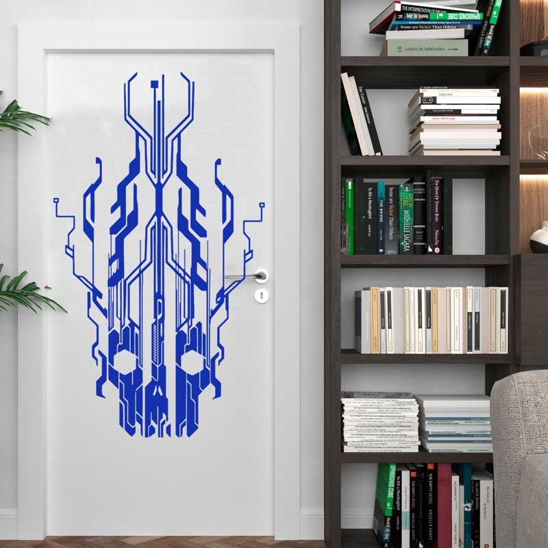 Chip Circuit Tech Skull Adesiv - Tech Office Wall recensione e prezzo