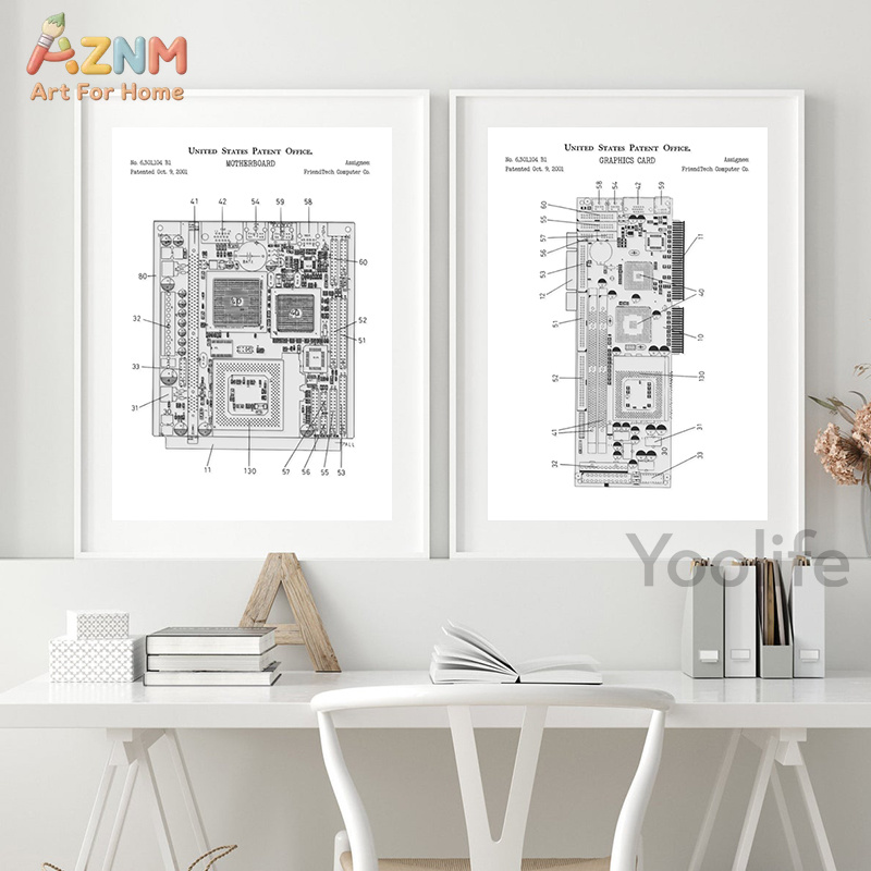 AZNM Computer Motherboard Pate - Tech Office Wall recensione e prezzo