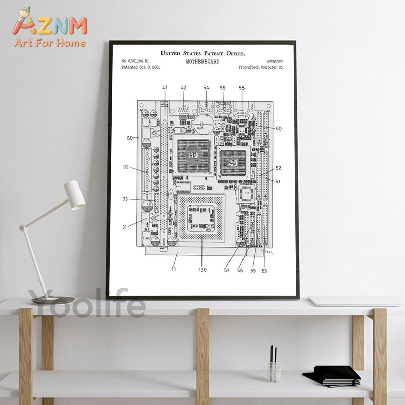 AZNM Computer Motherboard Pate - Tech Office Wall recensione e prezzo