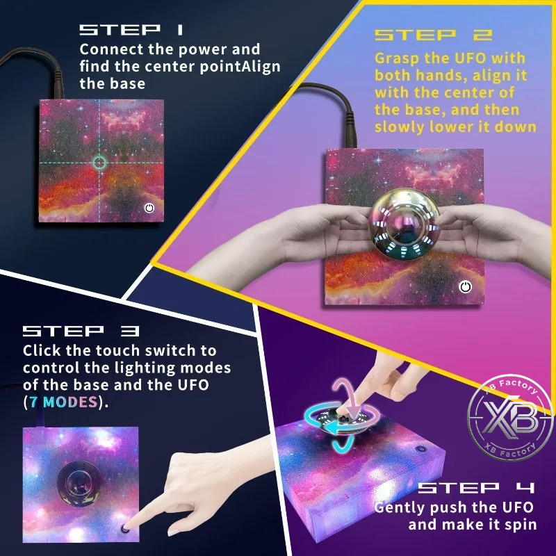 Lampada UFO Levitante Rotante  - Office Tech Gifts For Men recensione e prezzo