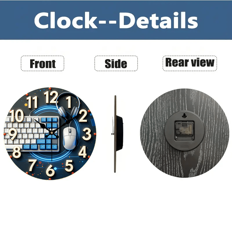 Orologio da Parete in Legno St - Tech Office Wall recensione e prezzo