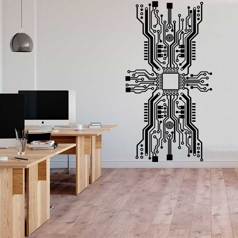 Circuito stampato Chip Wall St - Tech Office Wall recensione e prezzo